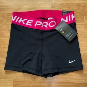 NWT Nike Training PRO Tight Fit 3” shorts